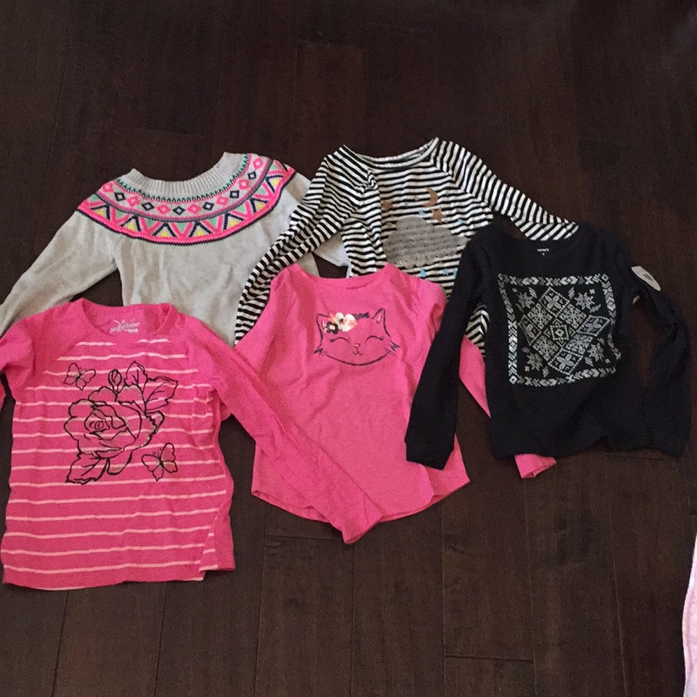 Girls long sleeve lot 5T
